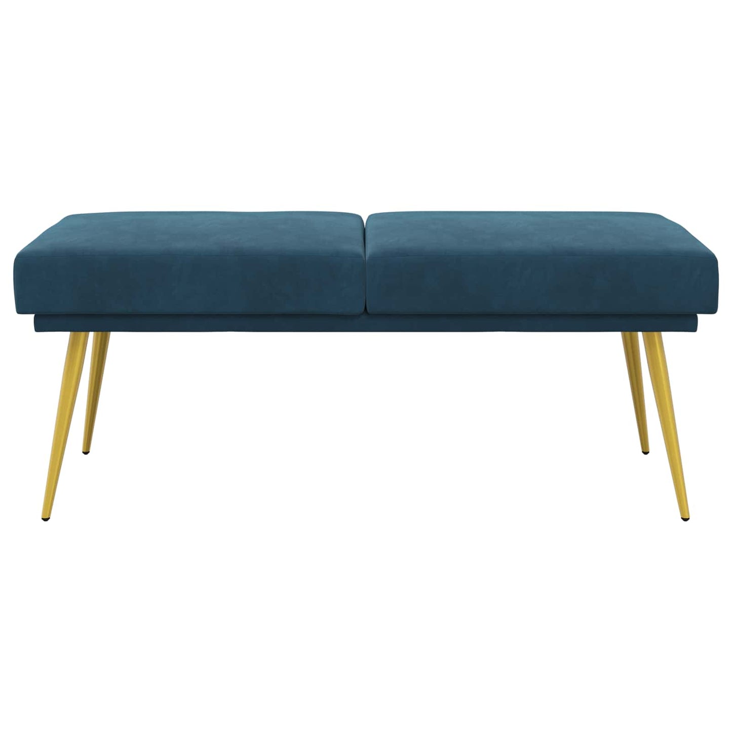 Dobbeltlagret bænk Blå 120 x 45 x 46 cm Fløjl