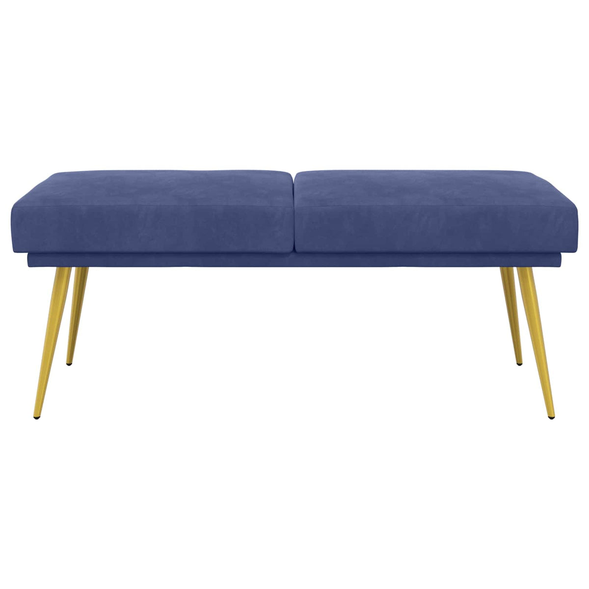 Dobbeltlagret bænk Politi blå 120 x 45 x 46 cm Fløjl