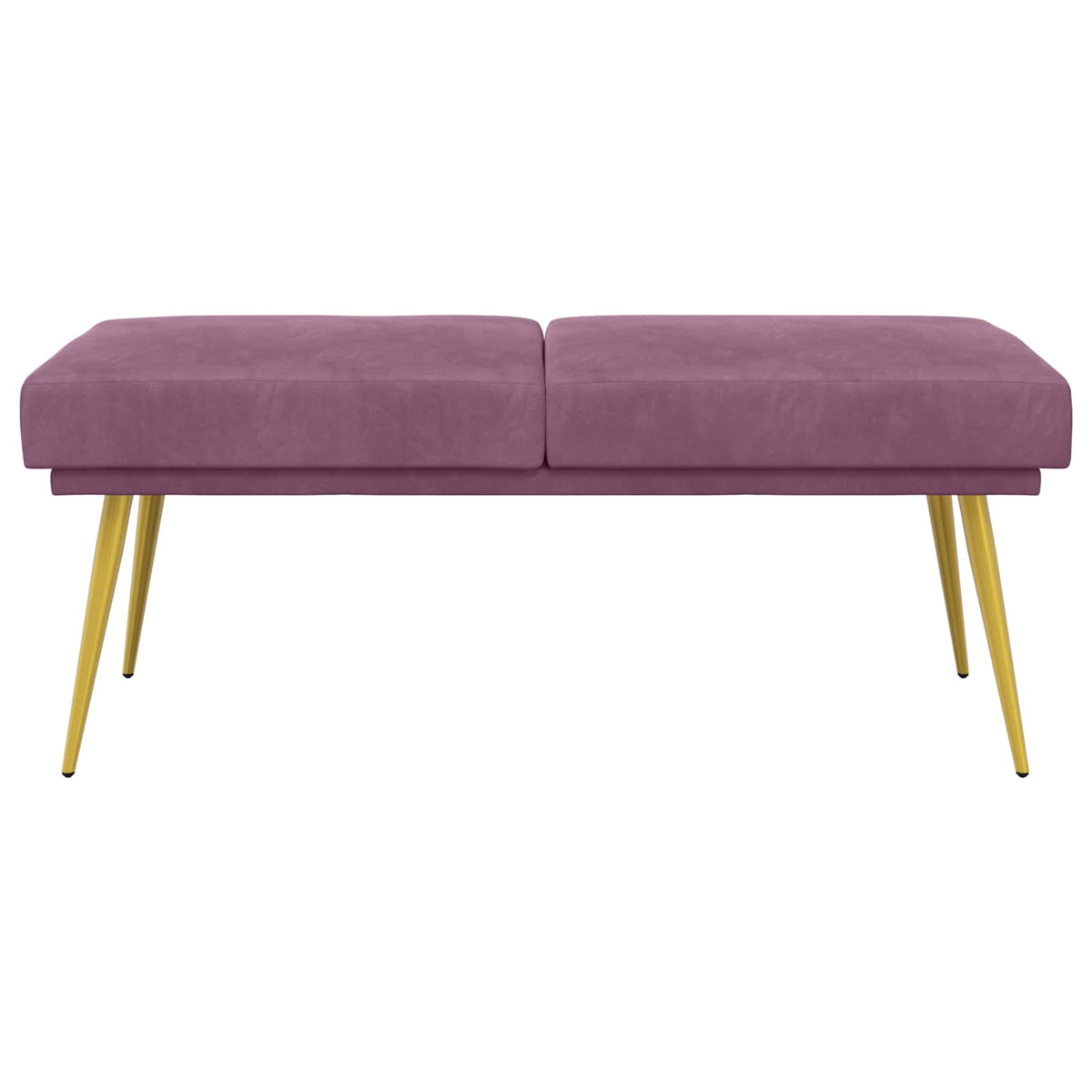 Dobbeltlagret bænk Lilla 120 x 45 x 46 cm Fløjl