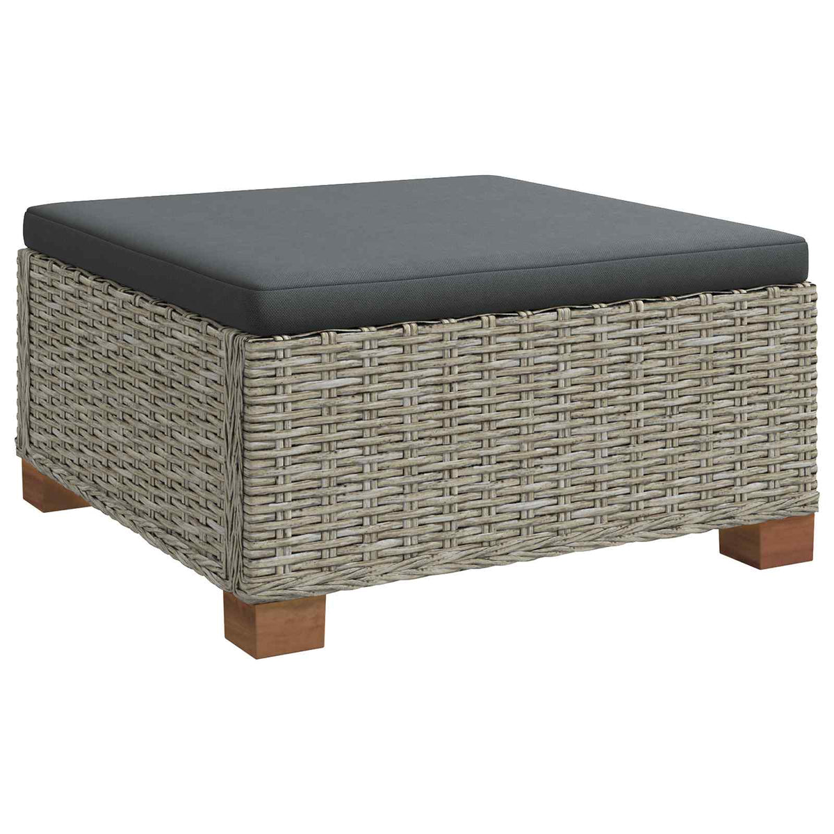 4 stk. Rattan Loungesæt med Puder GENDT Naturlig rattan