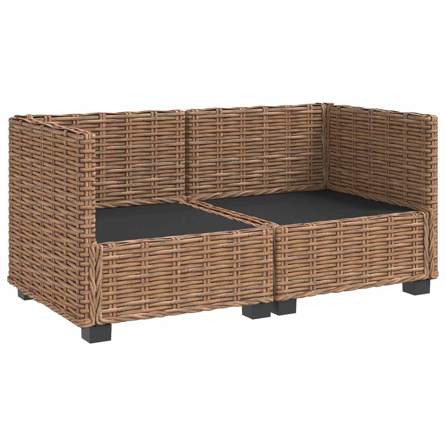 2 stk. Rattan Loungesæt med Puder GENDT Naturlig rattan