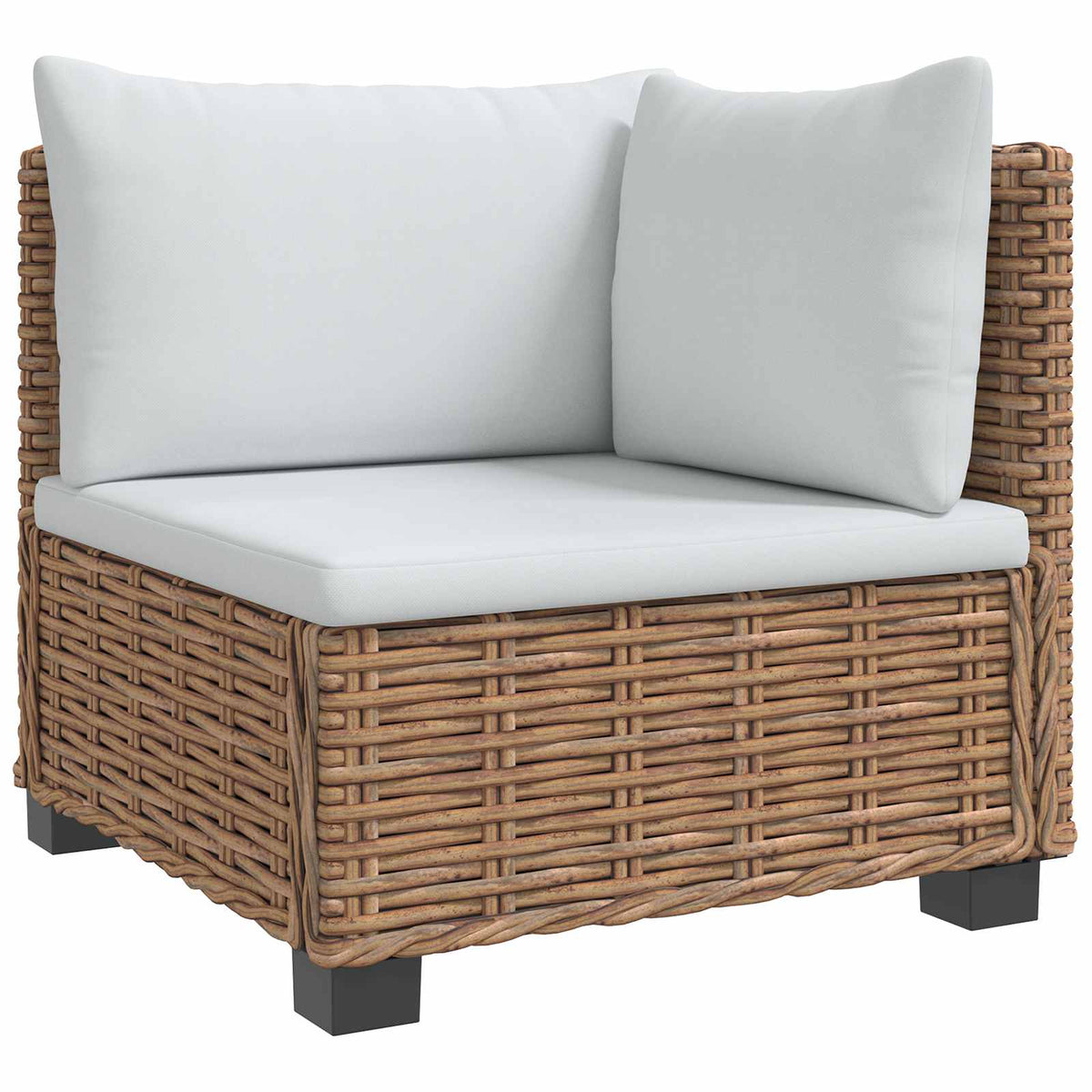 3 stk. Rattan Loungesæt med Puder GENDT Naturlig rattan