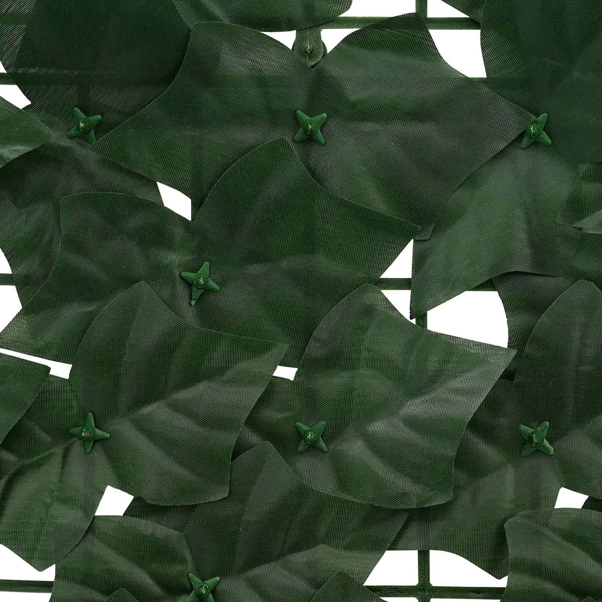 Altanscreen med blade Mørkegrøn 200 x 75 cm Polyethylen og stof