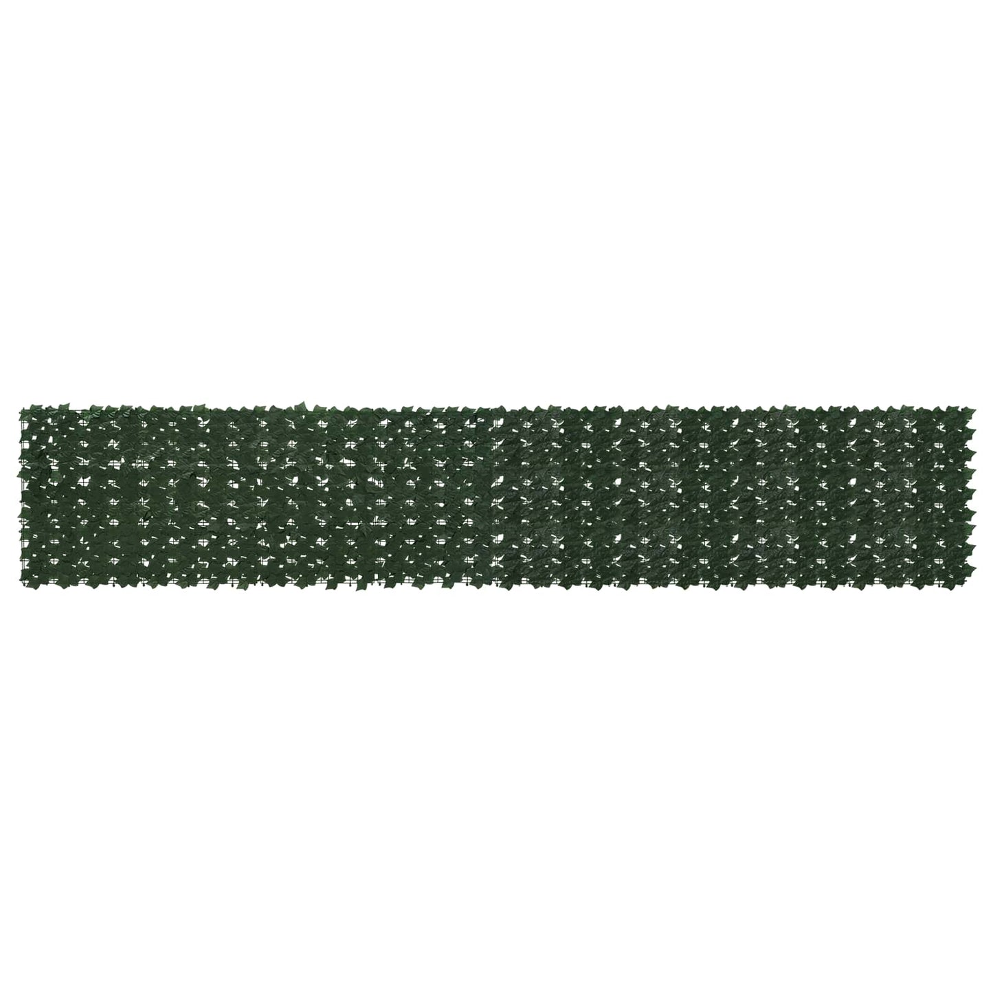 Altanscreen med blade Mørkegrøn 400 x 75 cm Polyethylen og stof