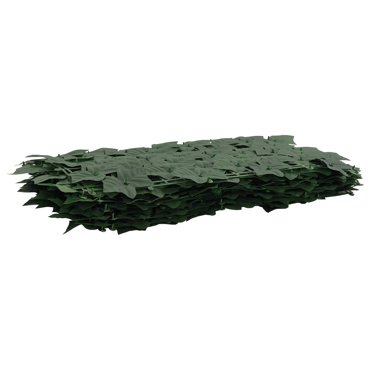 Altanscreen med blade Mørkegrøn 500 x 75 cm Polyethylen og stof