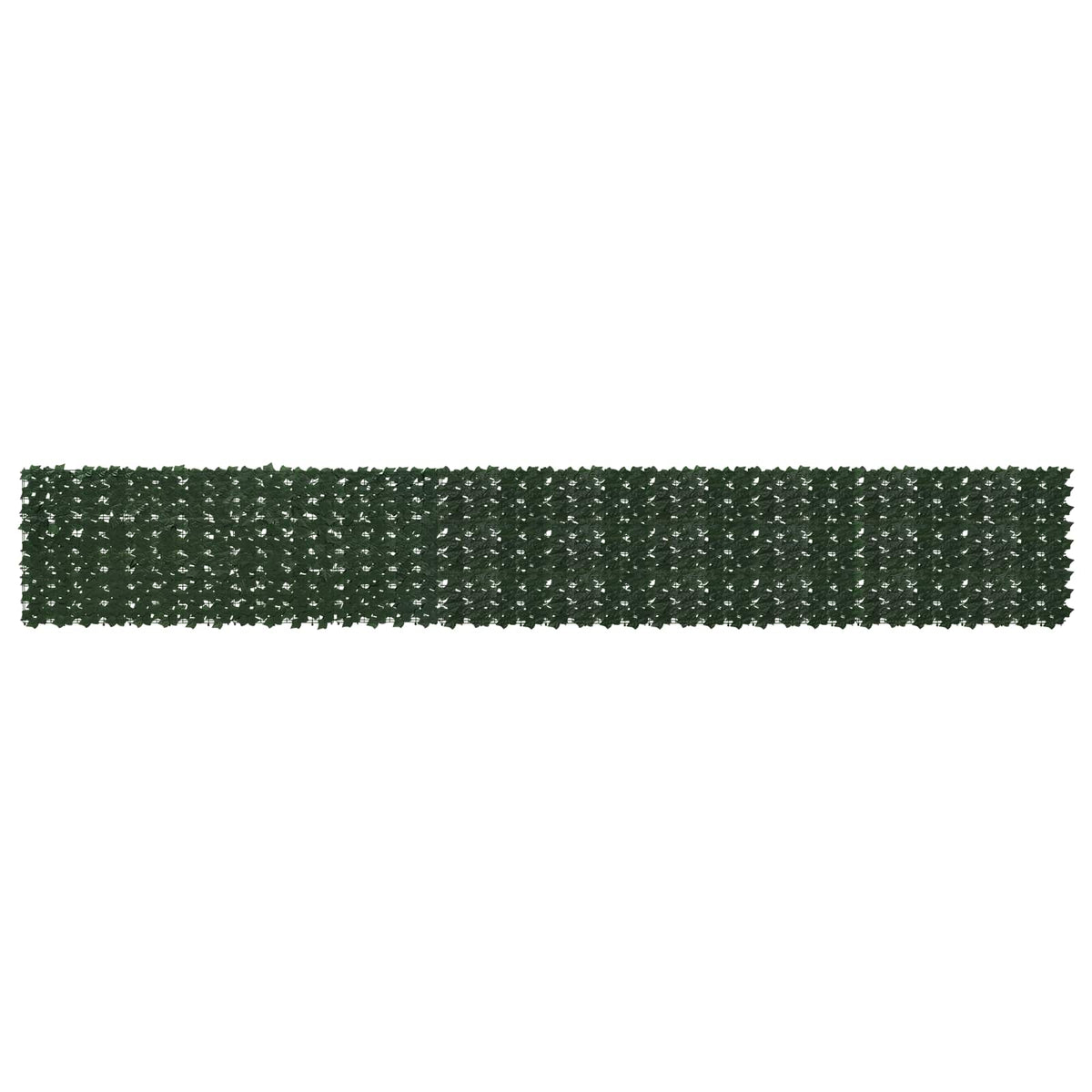 Altanscreen med blade Mørkegrøn 500 x 75 cm Polyethylen og stof