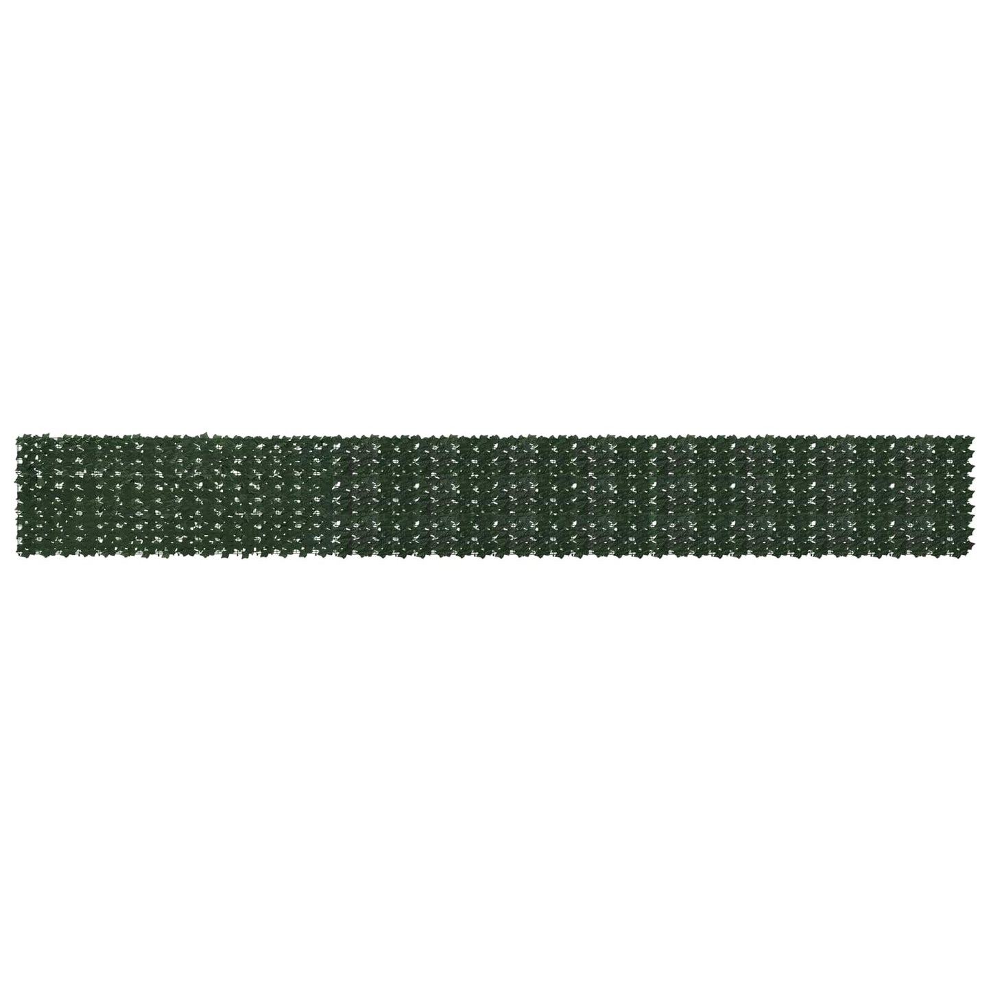 Altanscreen med blade Mørkegrøn 600 x 75 cm Polyethylen og stof
