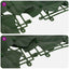 Altanscreen med blade Mørkegrøn 400 x 100 cm
