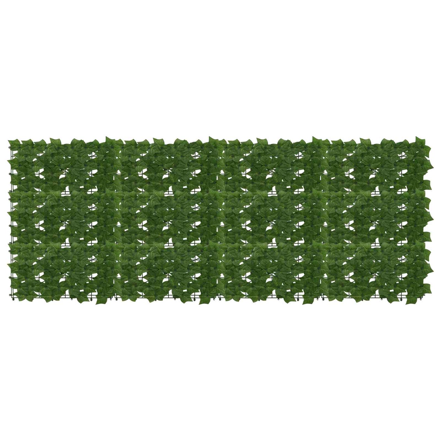 Altanscreen med blade Grøn 200 x 75 cm Polyethylen og stof