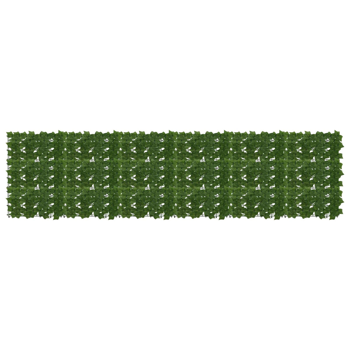 Altanscreen med blade Grøn 300 x 75 cm Polyethylen og stof