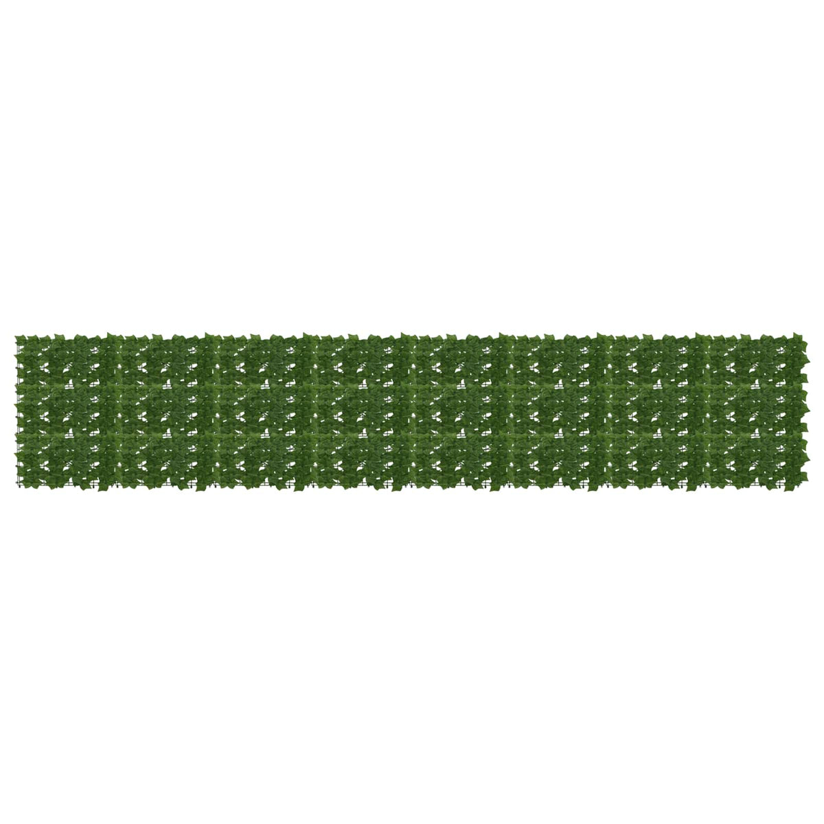 Altanscreen med blade Grøn 400 x 75 cm Polyethylen og stof