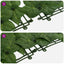 Altanscreen med blade Grøn 200 x 100 cm Polyethylen og stof