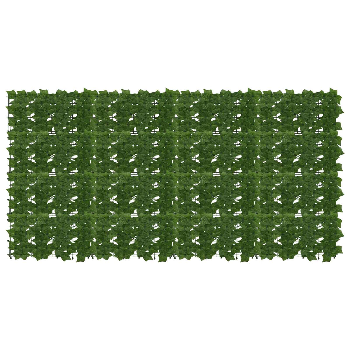 Altanscreen med blade Grøn 200 x 100 cm Polyethylen og stof