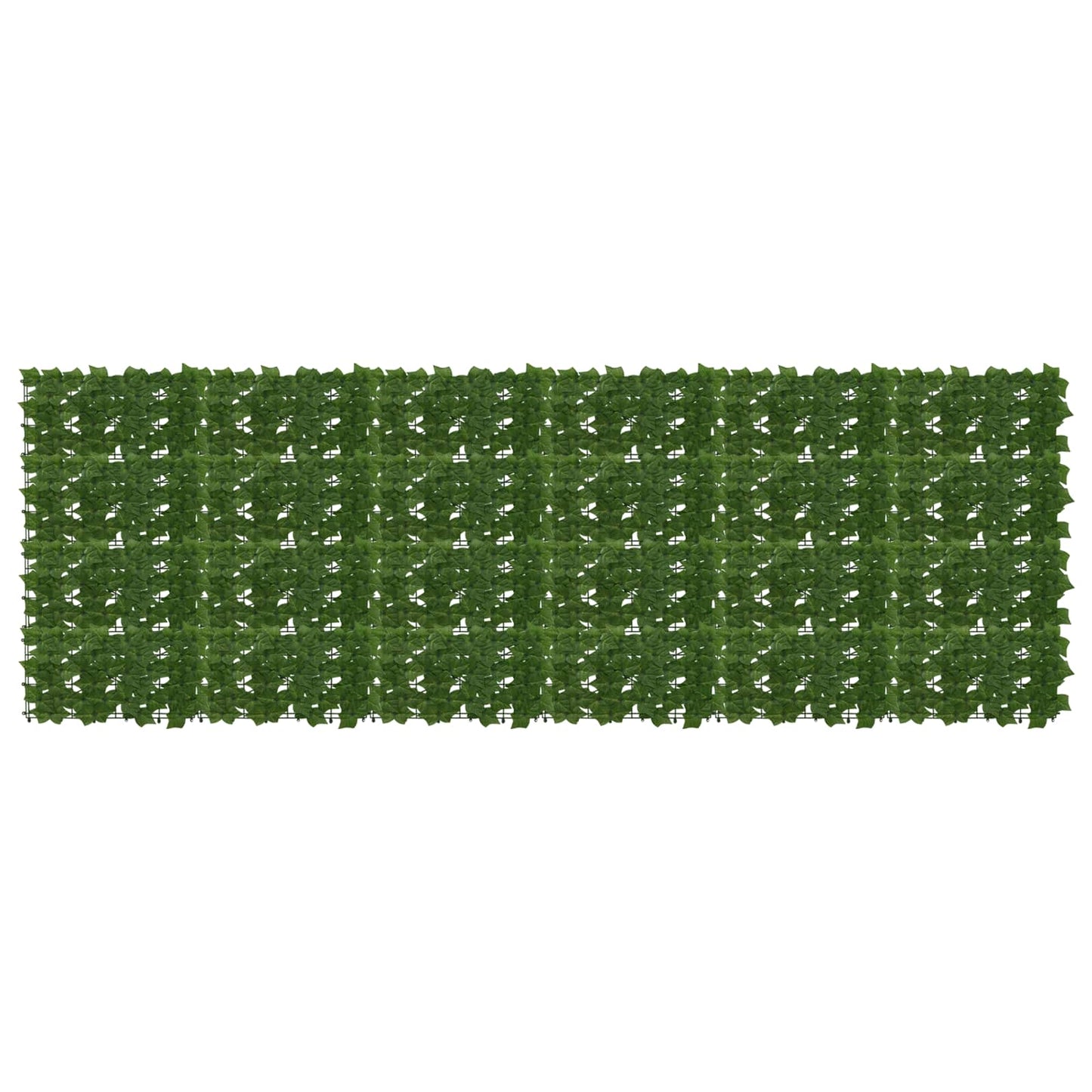 Altanscreen med blade Grøn 300 x 100 cm Polyethylen og stof
