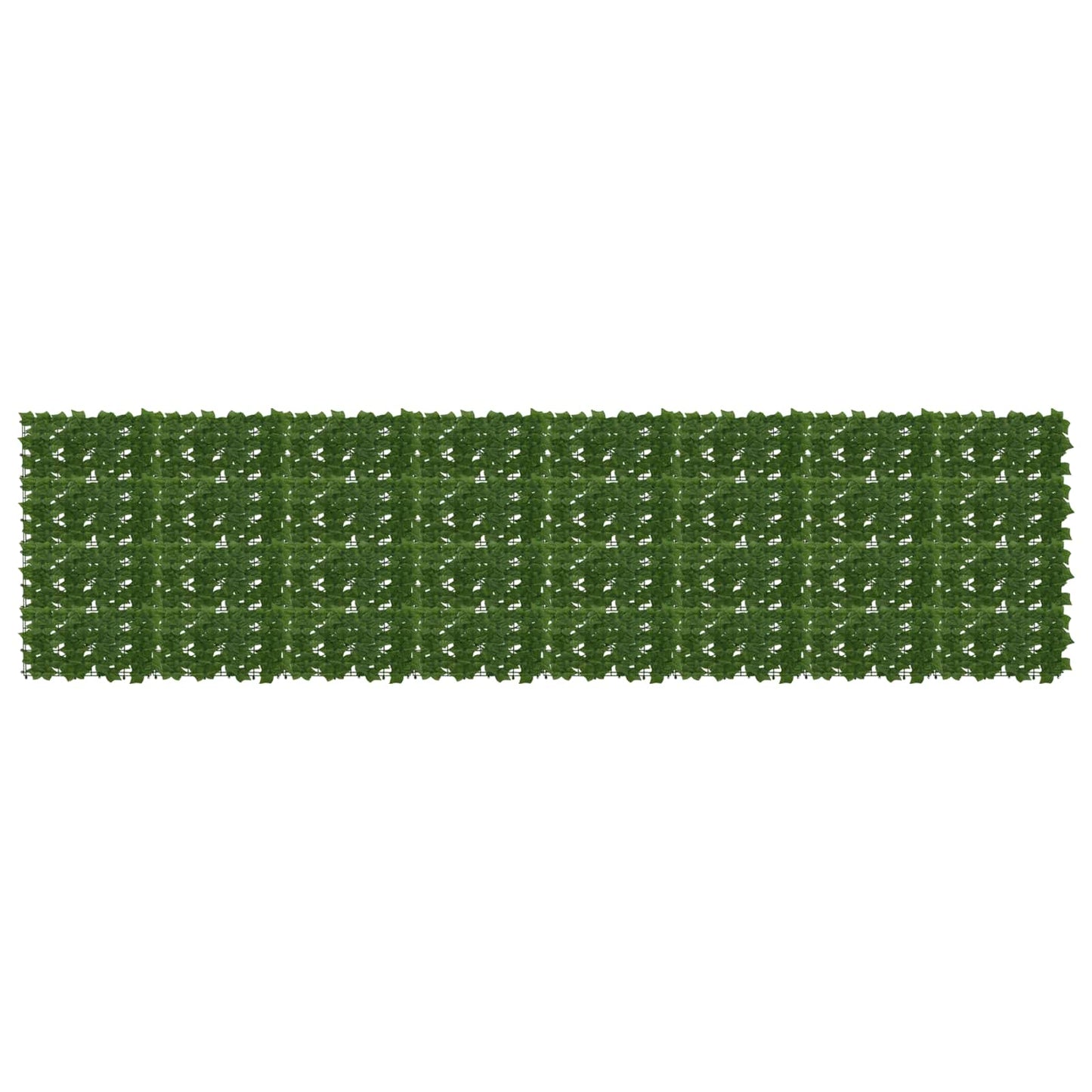 Altanscreen med blade Grøn 400 x 100 cm Polyethylen og stof