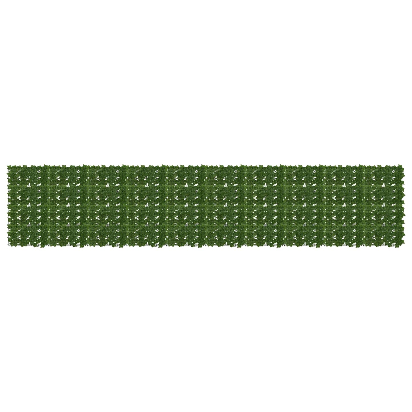 Altanscreen med blade Grøn 500 x 100 cm Polyethylen og stof