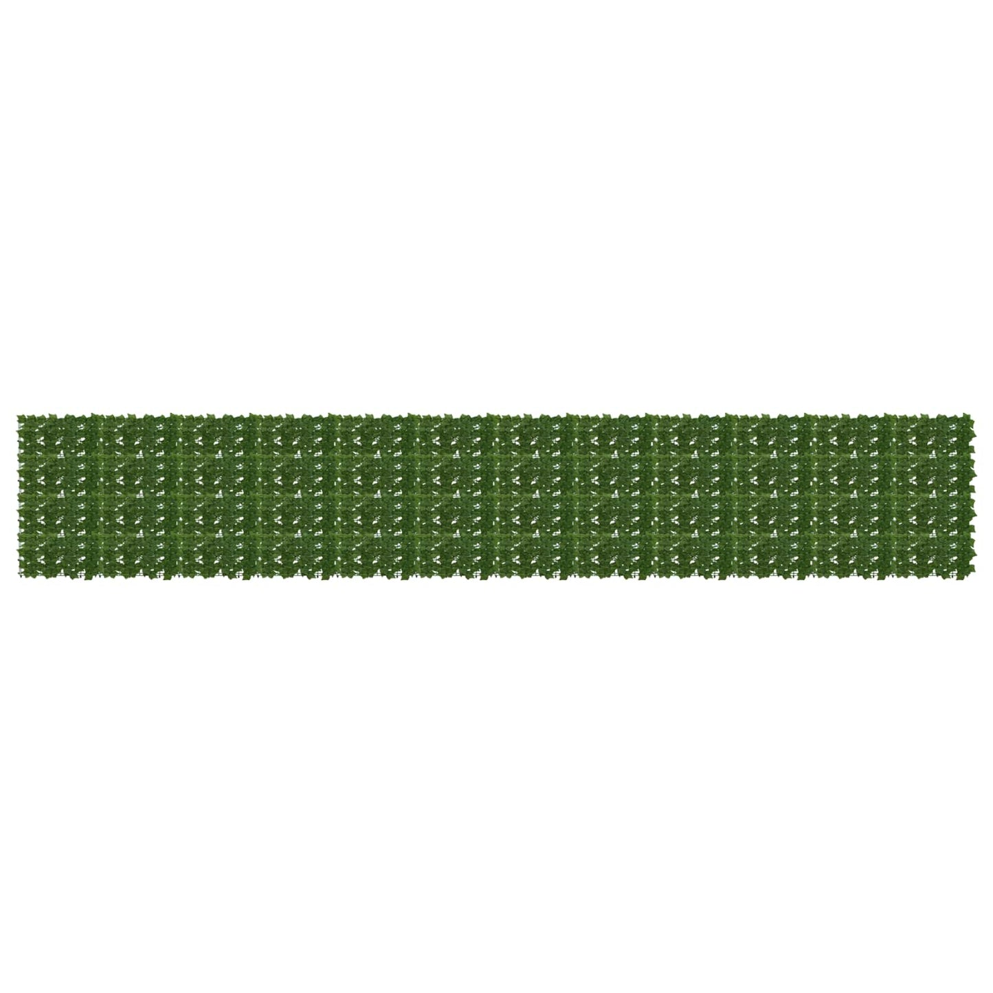 Altanscreen med blade Grøn 600 x 100 cm Polyethylen og stof
