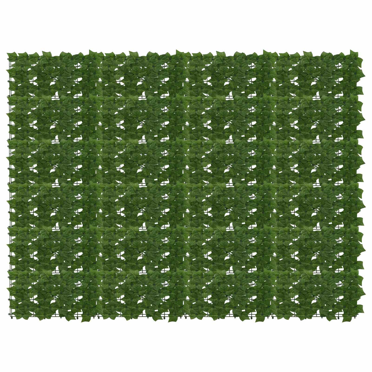 Altanscreen med blade Grøn 200 x 150 cm Polyethylen og stof