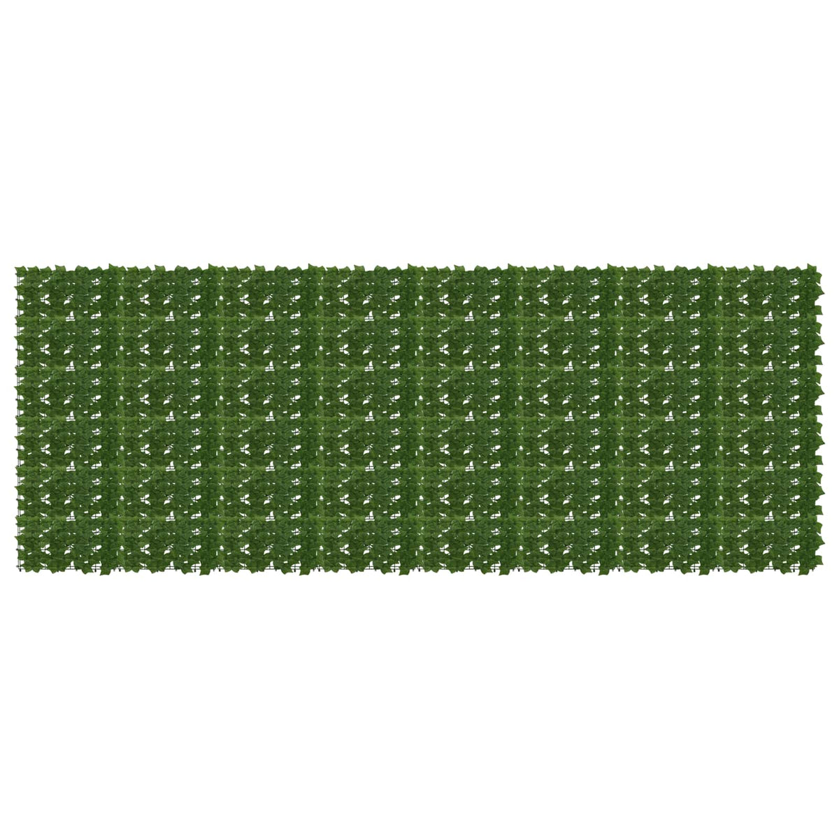 Altanscreen med blade Grøn 400 x 150 cm Polyethylen og stof