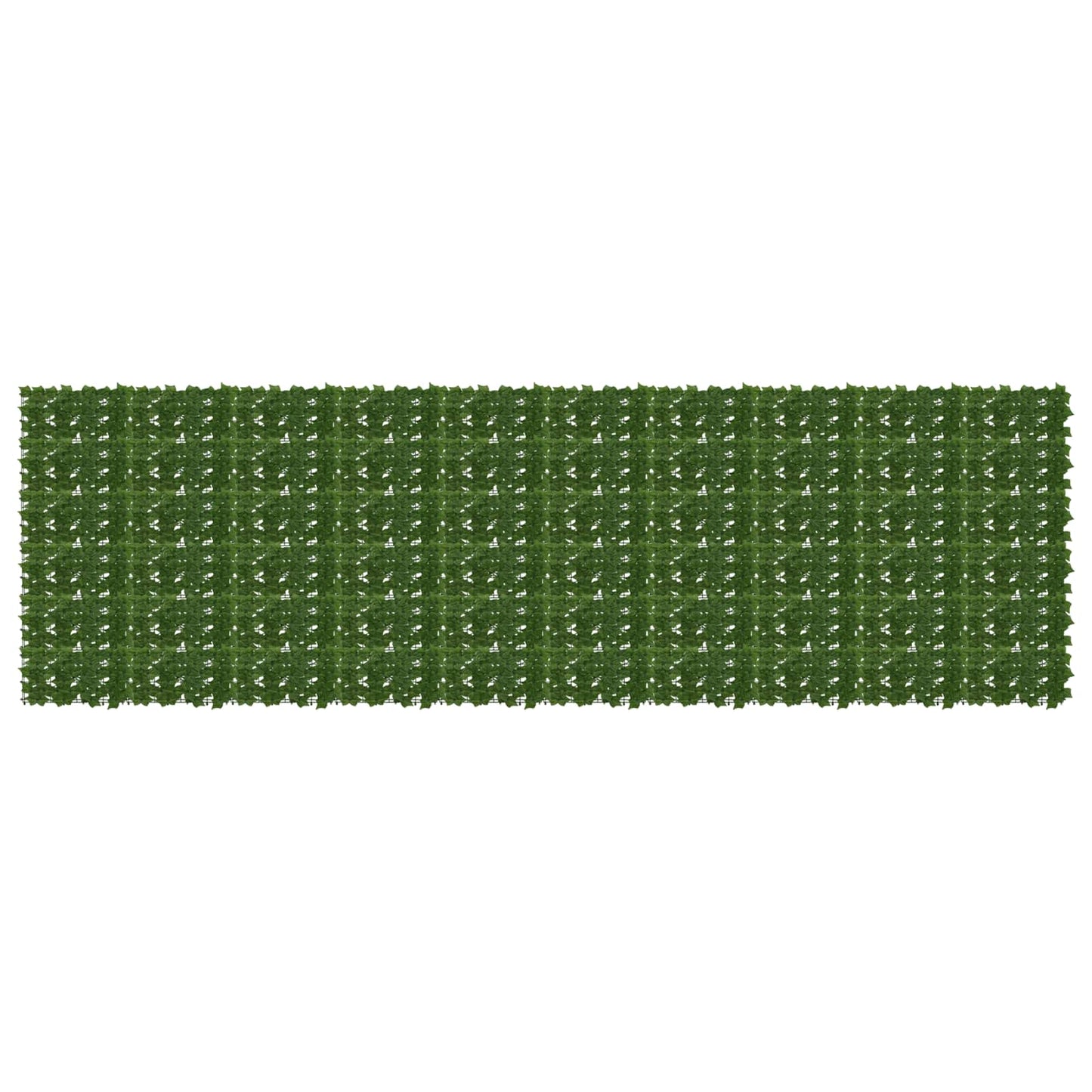 Altanscreen med blade Grøn 500 x 150 cm Polyethylen og stof