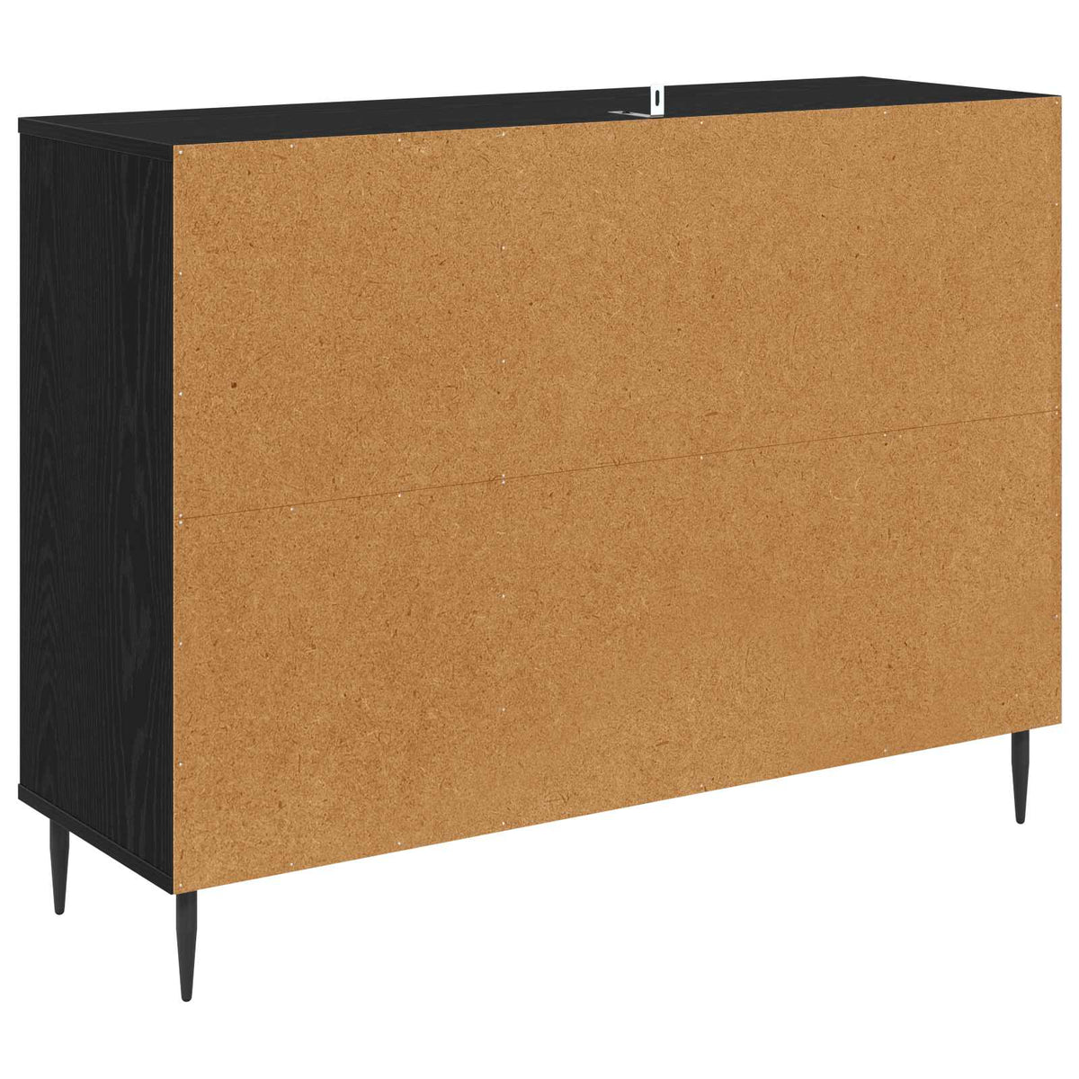 Sideboard BORNE Sort eg 102 x 33 x 76 cm Konstrueret træ