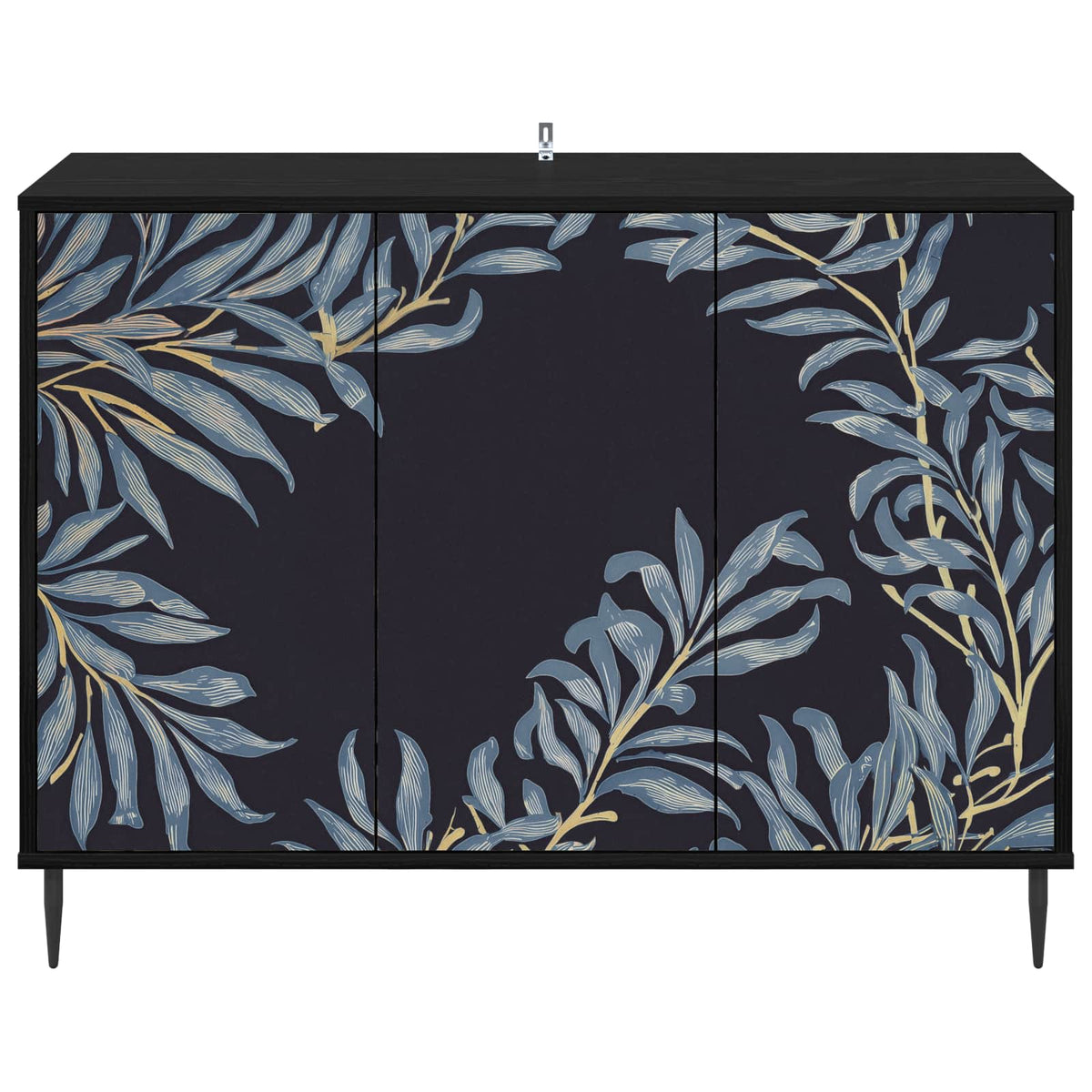 Sideboard DOKKUM Sort eg 102 x 33 x 76 cm Konstrueret træ