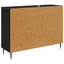Sideboard ZAANDAM Sort eg 102 x 33 x 76 cm Konstrueret træ