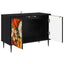 TV-skab GENNEP 69 x 33 x 50,5 cm Sort eg Konstrueret træ