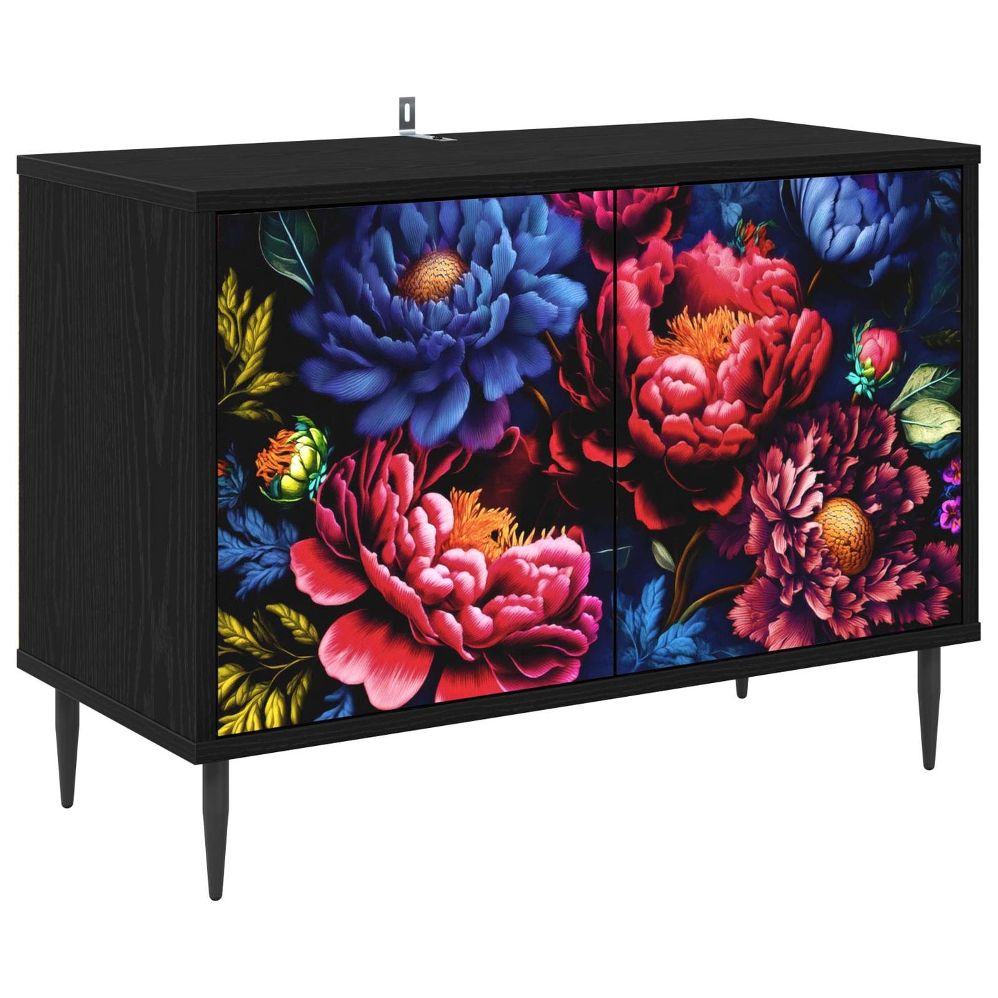 TV-skab KIEL 69 x 33 x 50,5 cm Sort eg Konstrueret træ