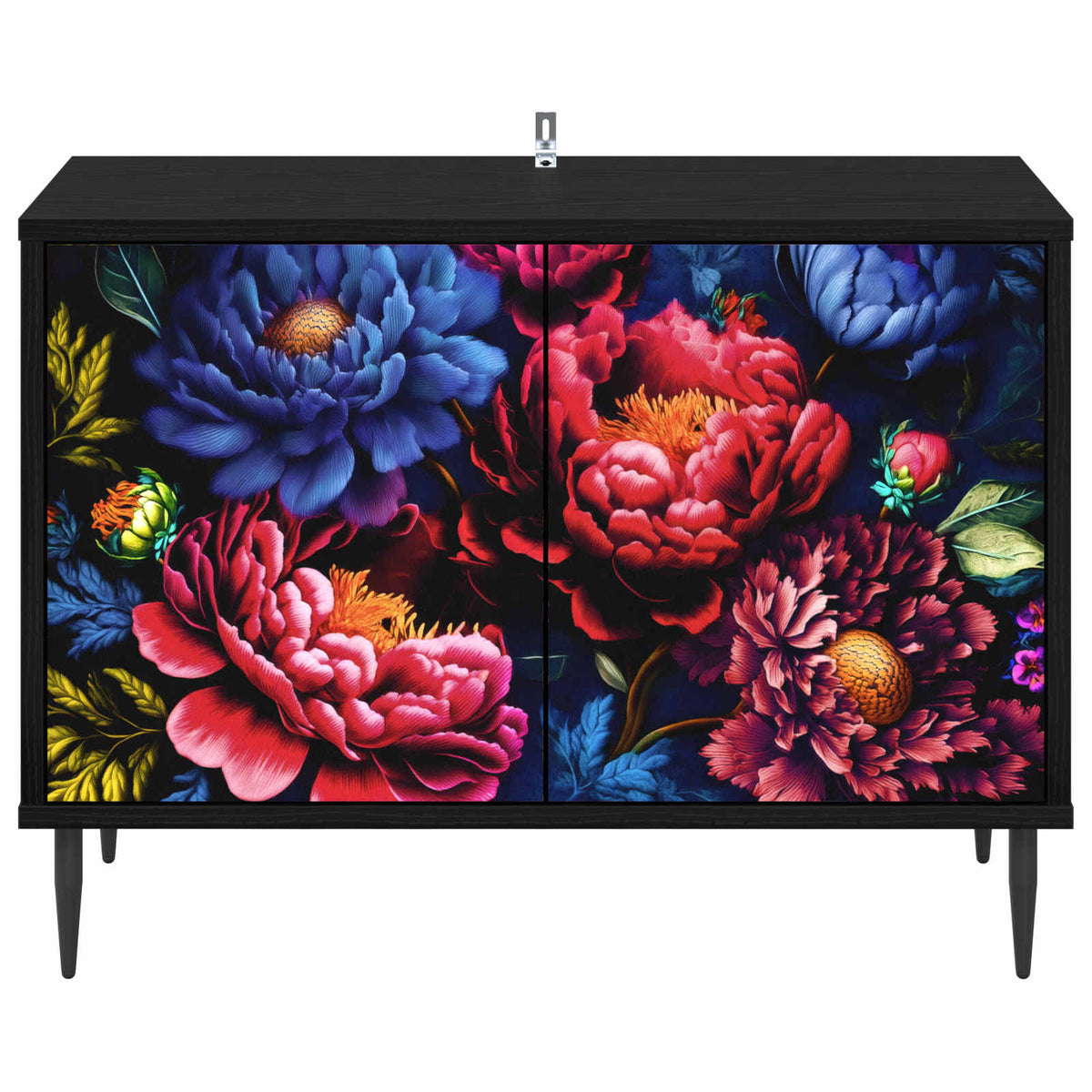 TV-skab KIEL 69 x 33 x 50,5 cm Sort eg Konstrueret træ