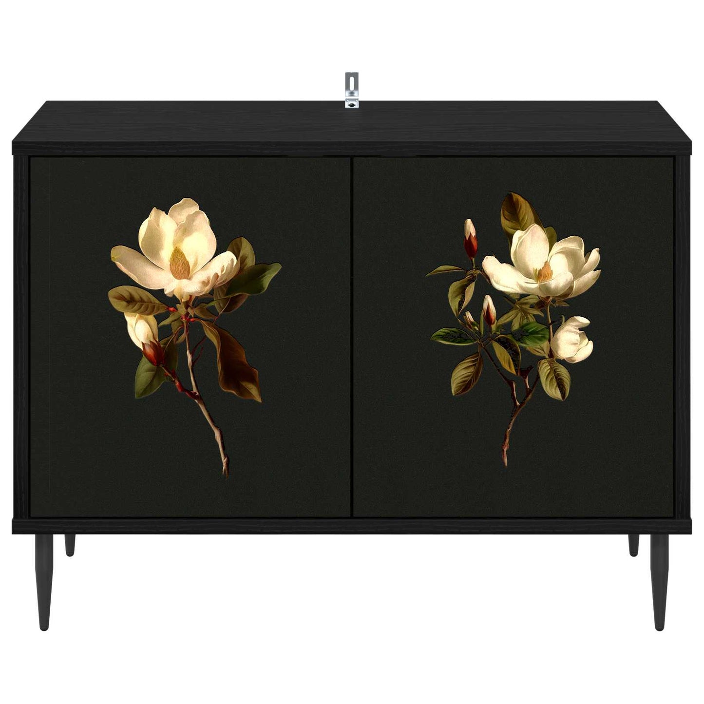 TV-skab BREMEN 69 x 33 x 50,5 cm Sort eg Konstrueret træ