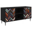 TV-skab OMMEN 102 x 33 x 51 cm Sort eg Konstrueret træ