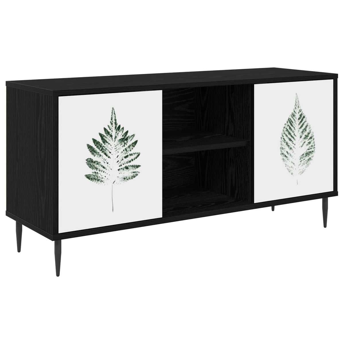TV-skab HANAU 102 x 33 x 51 cm Sort eg Konstrueret træ