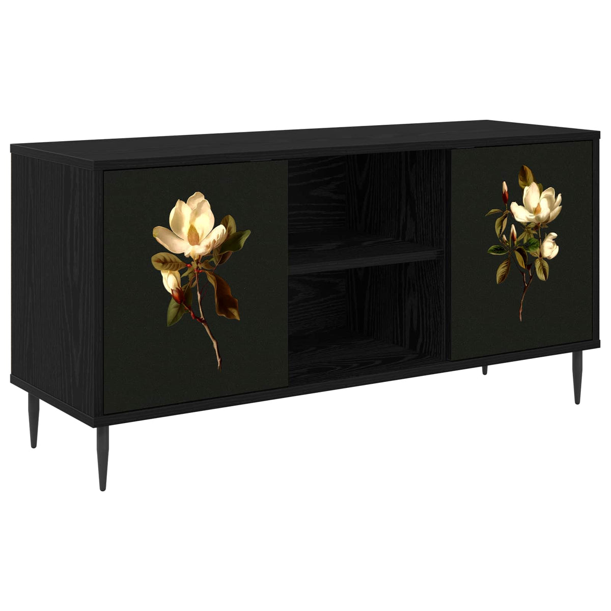 TV-skab BREMEN 102 x 33 x 51 cm Sort eg Konstrueret træ