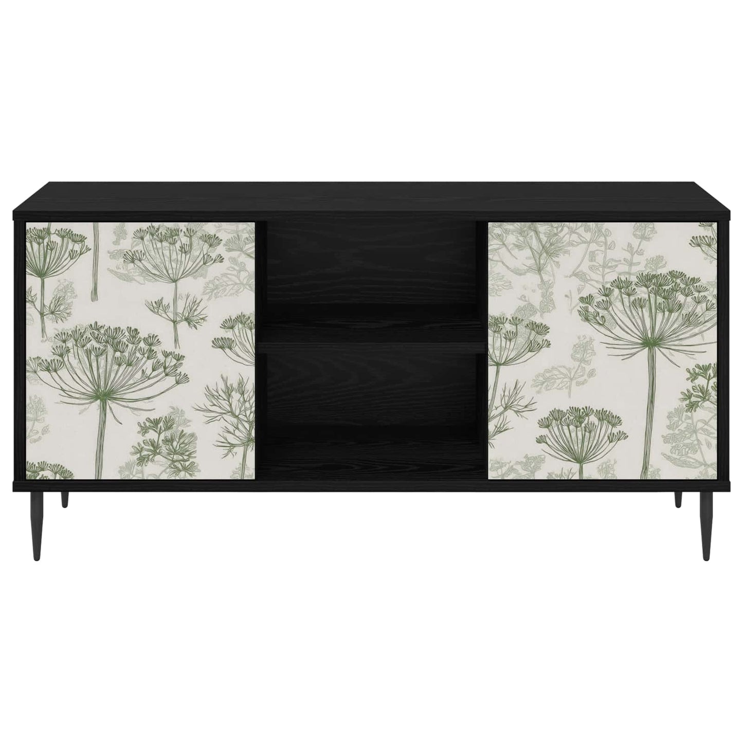 TV-skab GOTHA 102 x 33 x 51 cm Sort eg Konstrueret træ
