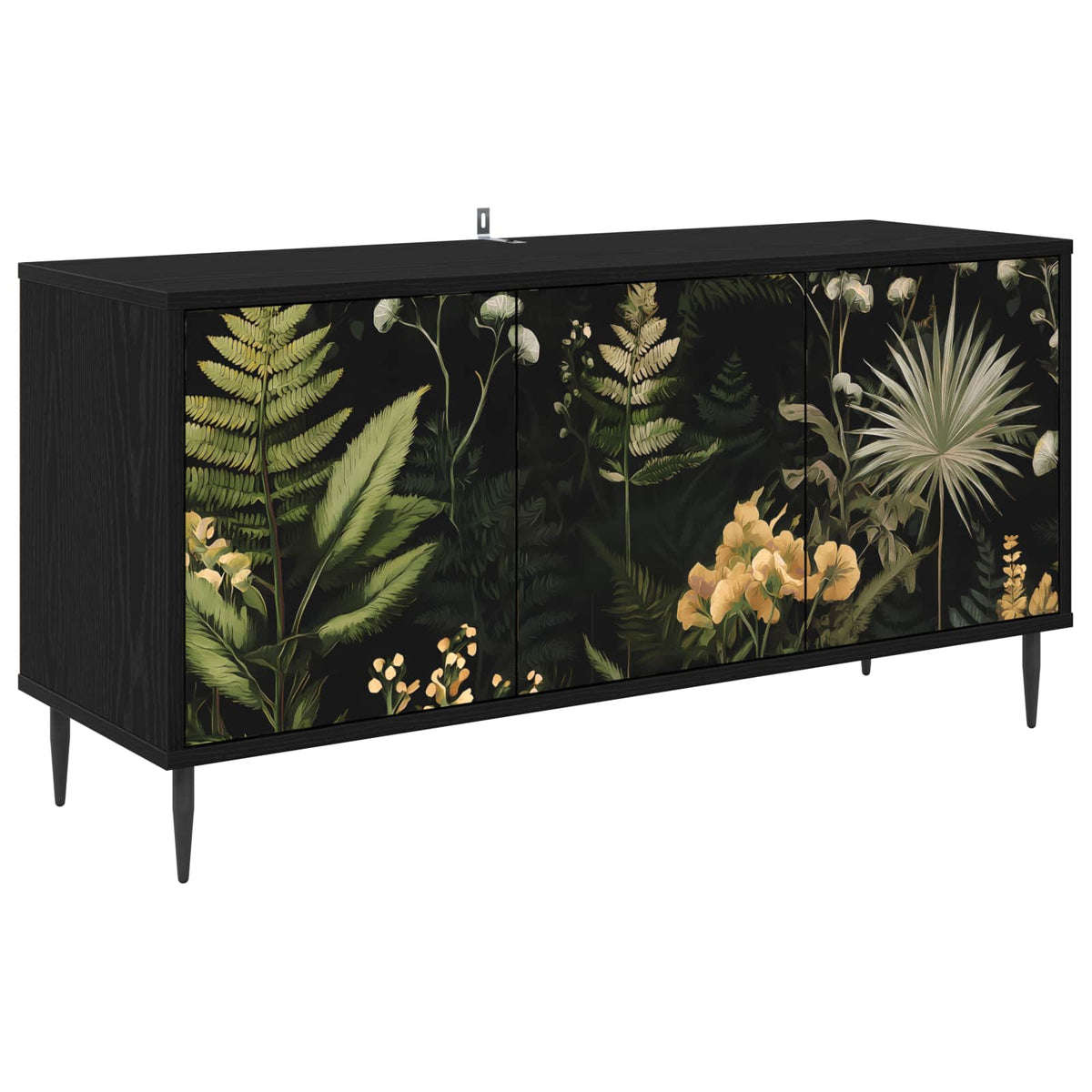TV-skab RHENEN 102 x 33 x 51 cm Sort eg Konstrueret træ