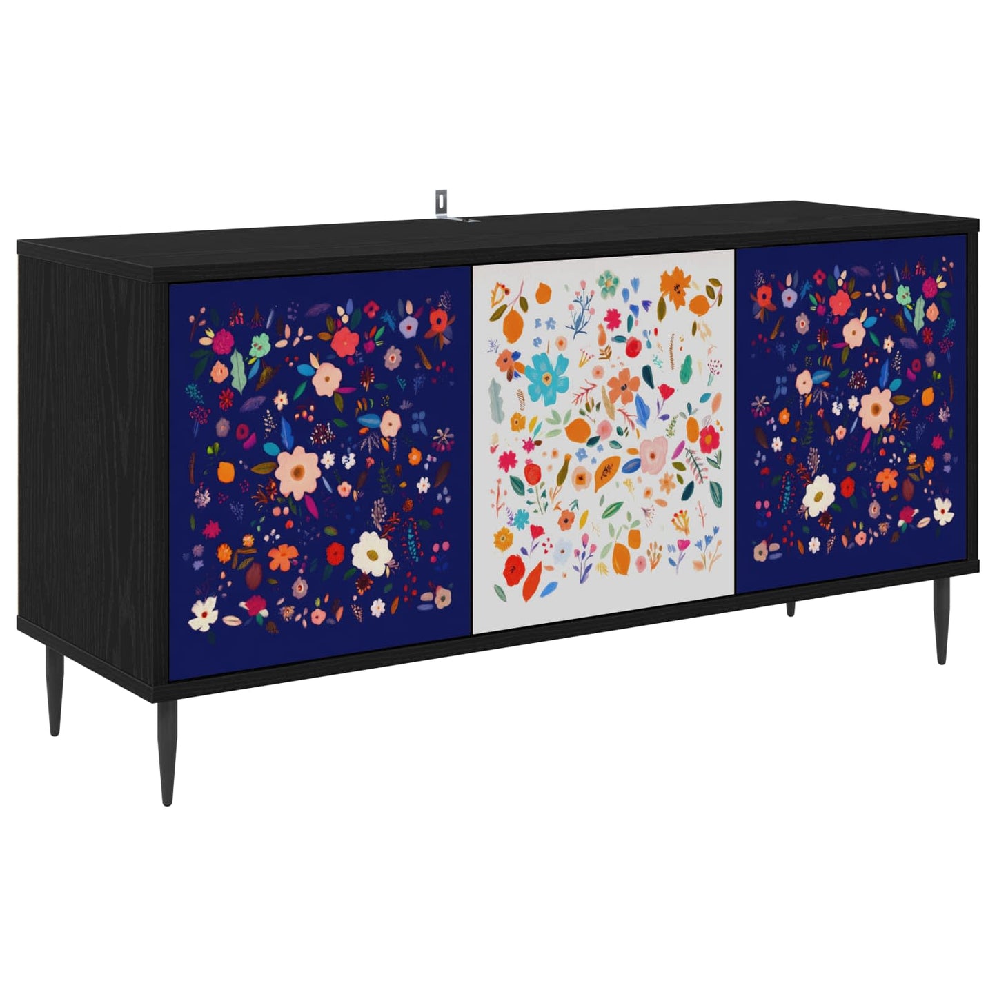 TV-skab MAINZ 102 x 33 x 51 cm Sort eg Konstrueret træ