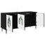 TV-skab HANAU 102 x 33 x 51 cm Sort eg Konstrueret træ