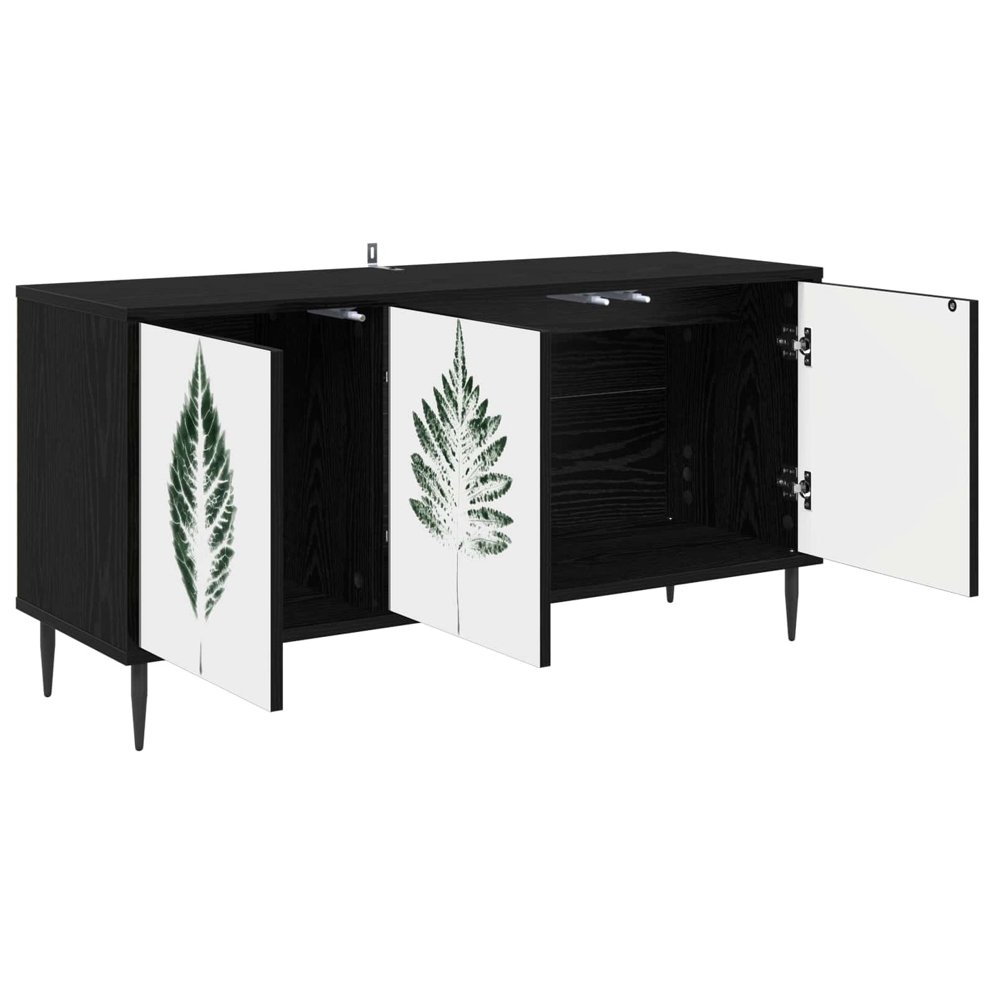 TV-skab HANAU 102 x 33 x 51 cm Sort eg Konstrueret træ