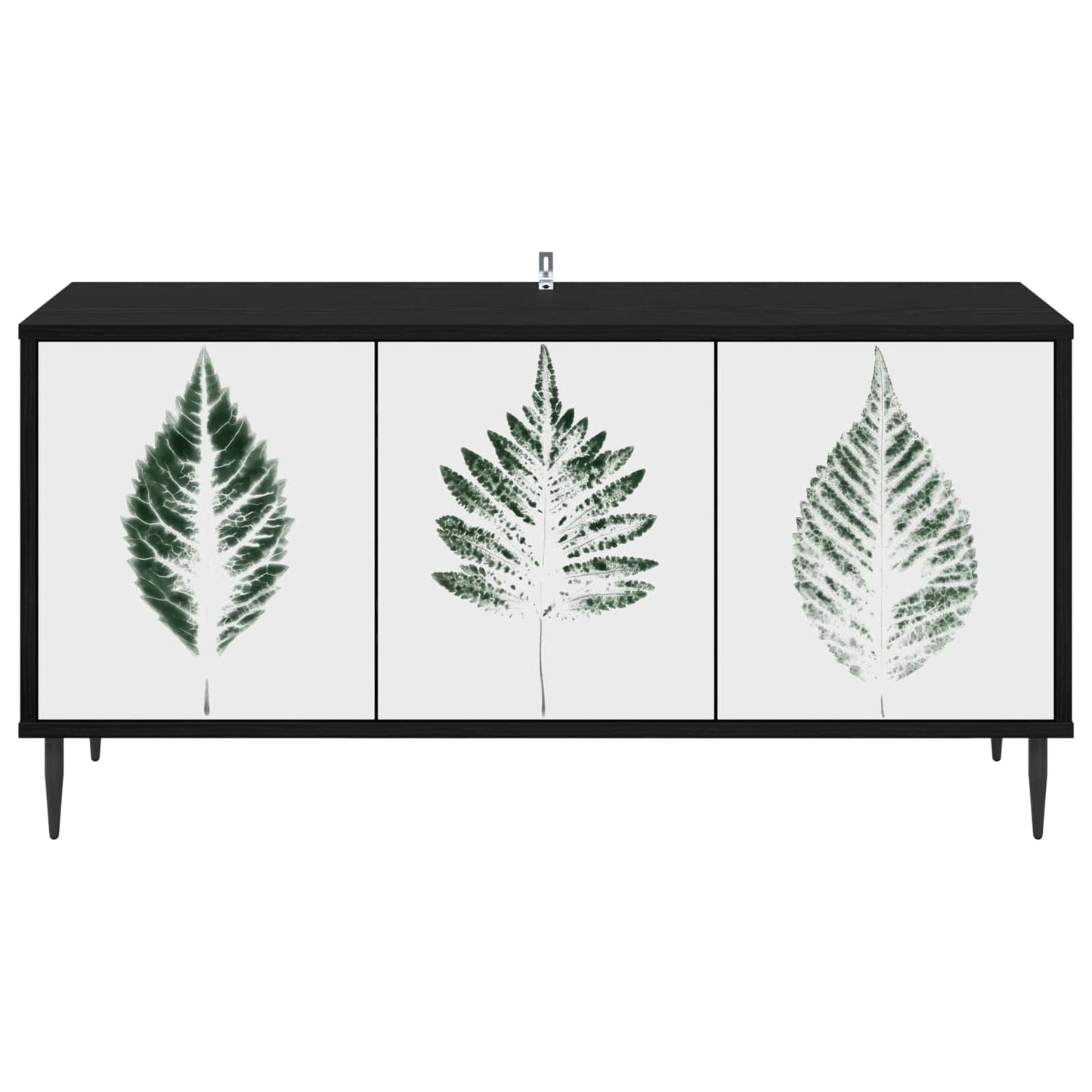 TV-skab HANAU 102 x 33 x 51 cm Sort eg Konstrueret træ