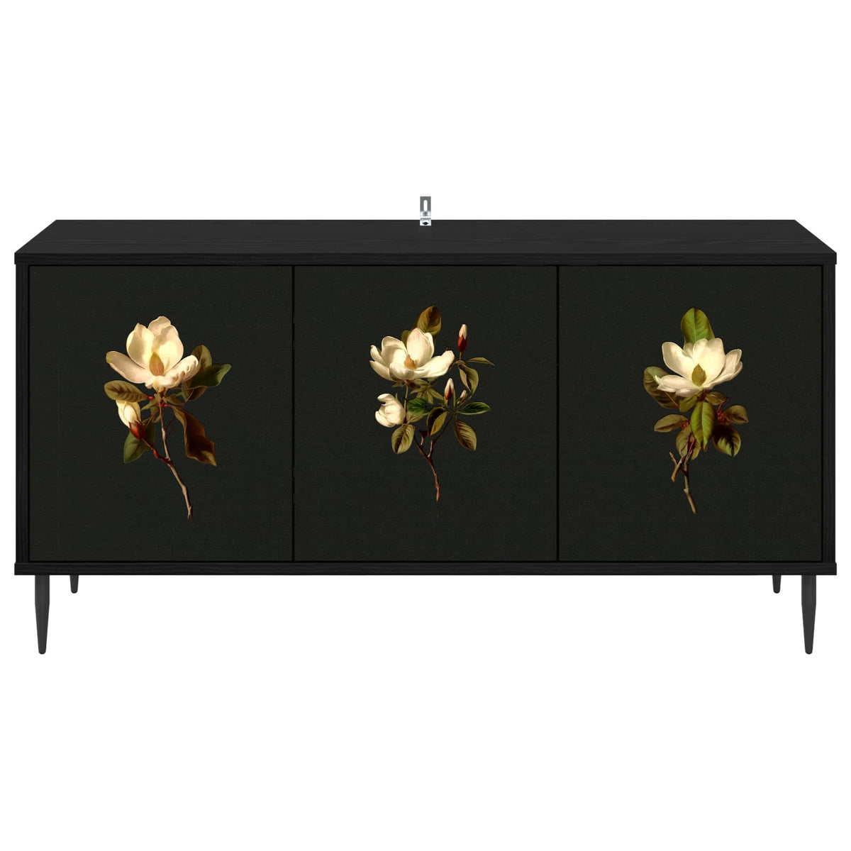 TV-skab BREMEN 102 x 33 x 51 cm Sort eg Konstrueret træ