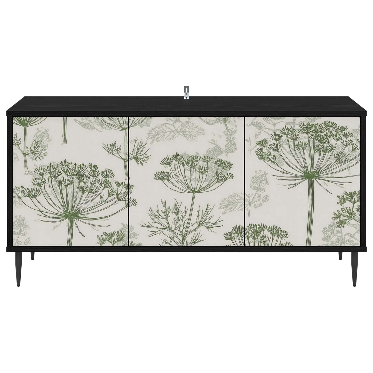 TV-skab GOTHA 102 x 33 x 51 cm Sort eg Konstrueret træ