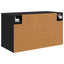 Væghængt TV Skab ZAANDAM 69 x 33 x 40 cm Sort eg