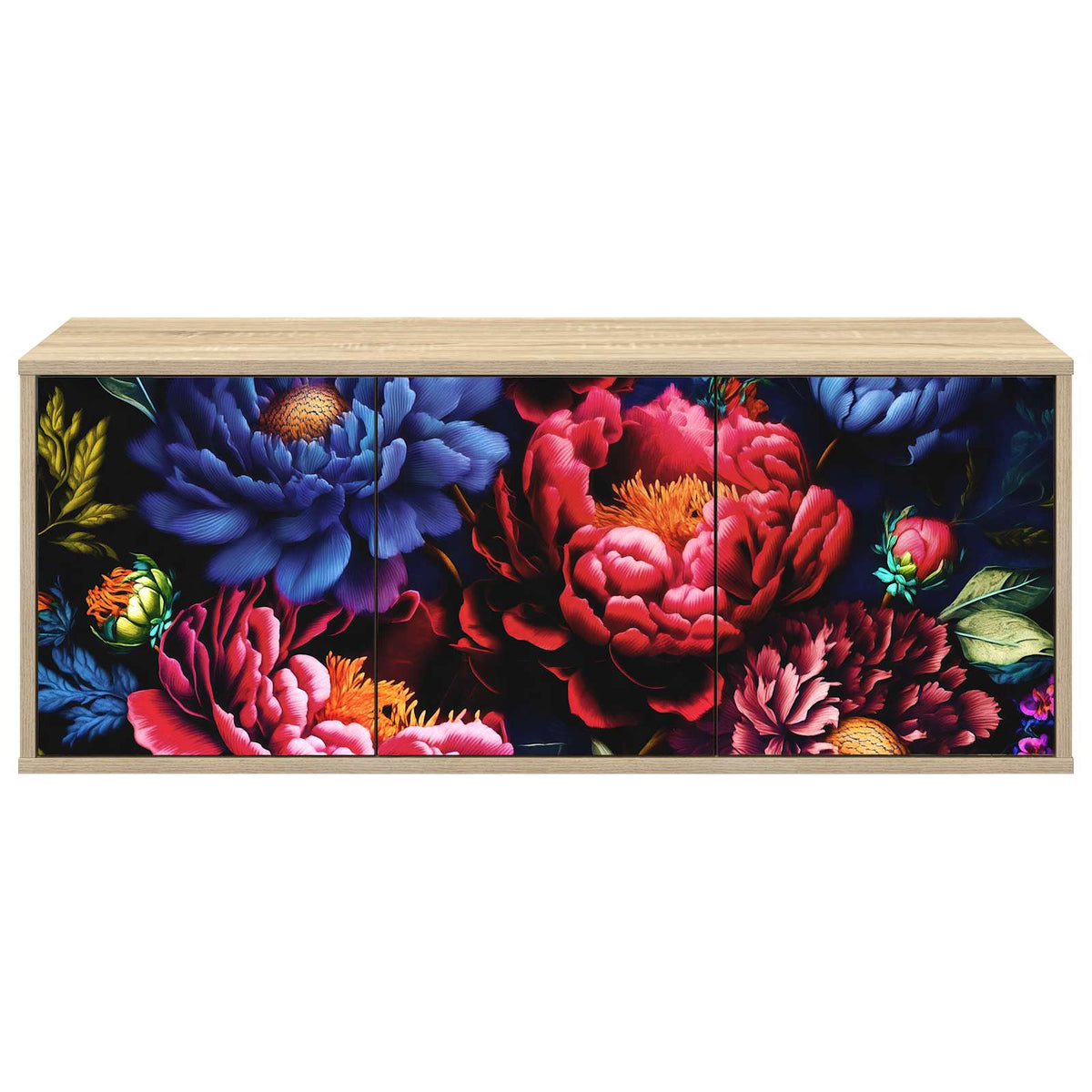 Væghængt TV Skab KIEL 102 x 33 x 40 cm Sonoma-eg