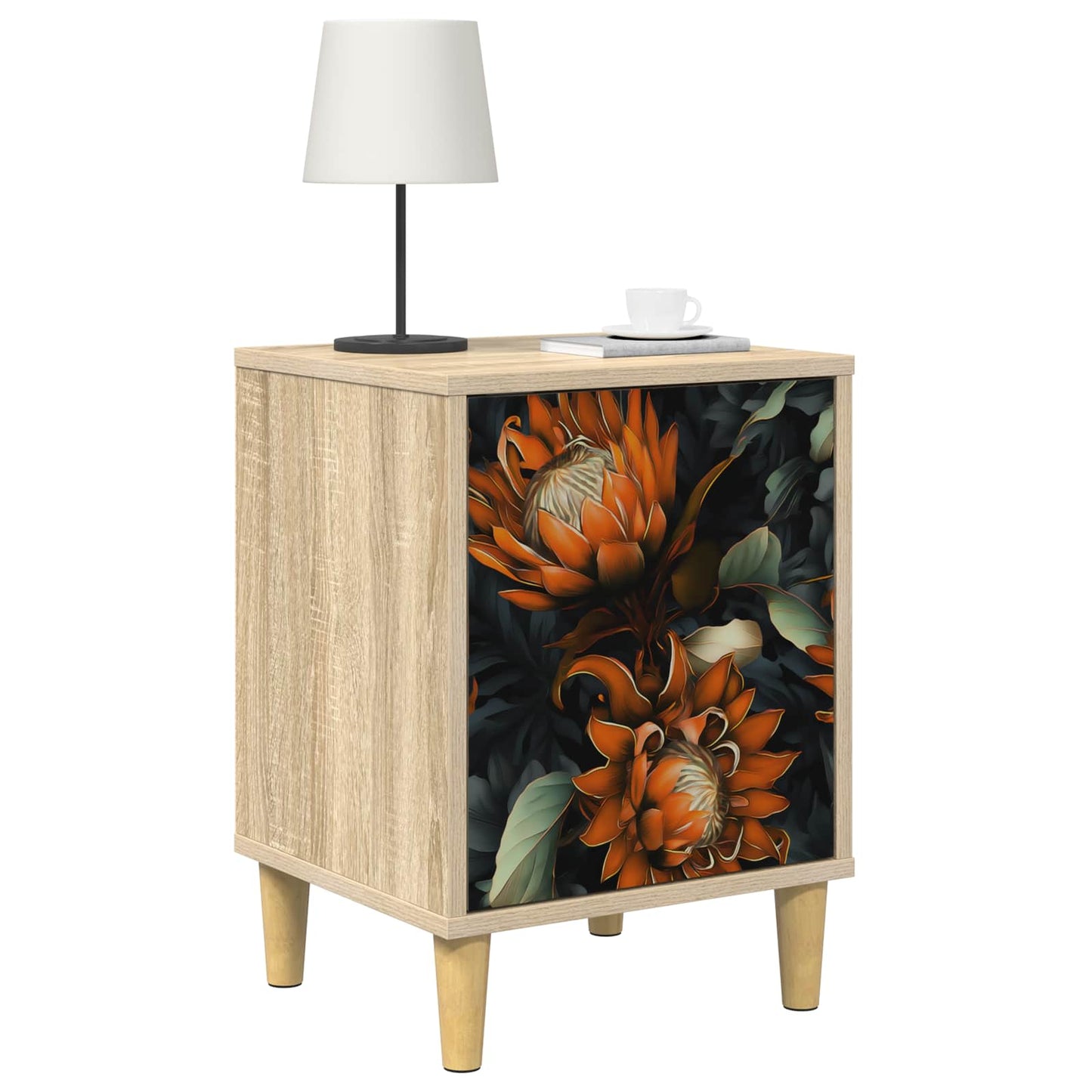 Natskab LOCHEM 2 stk. Sonoma-eg 36 x 33 x 50 cm Konstrueret træ