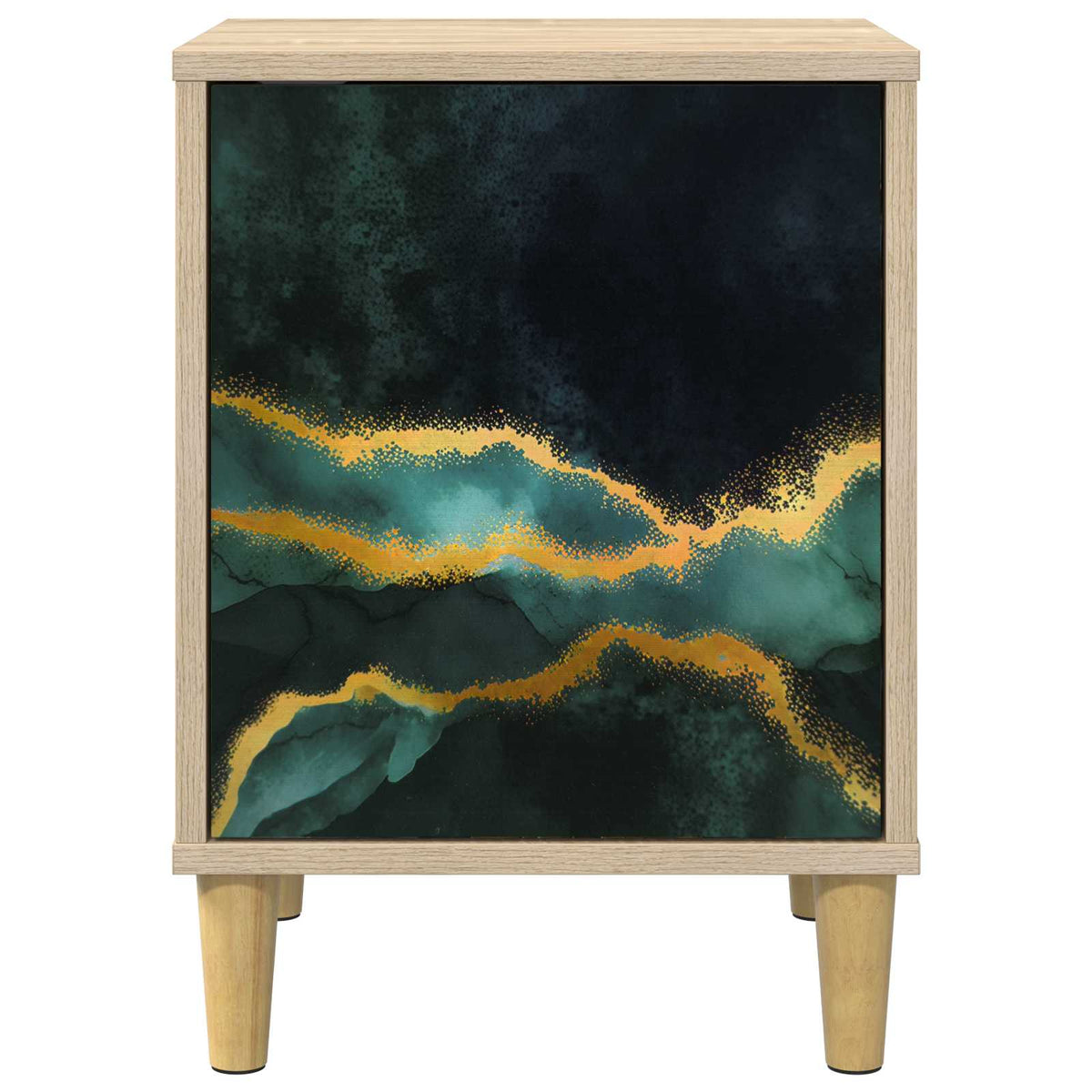 Natskab WIJHE 2 stk. Sonoma-eg 36 x 33 x 50 cm Konstrueret træ
