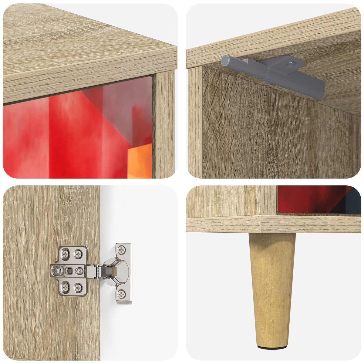 Natskab HEESCH Sonoma-eg 36 x 33 x 50 cm Konstrueret træ
