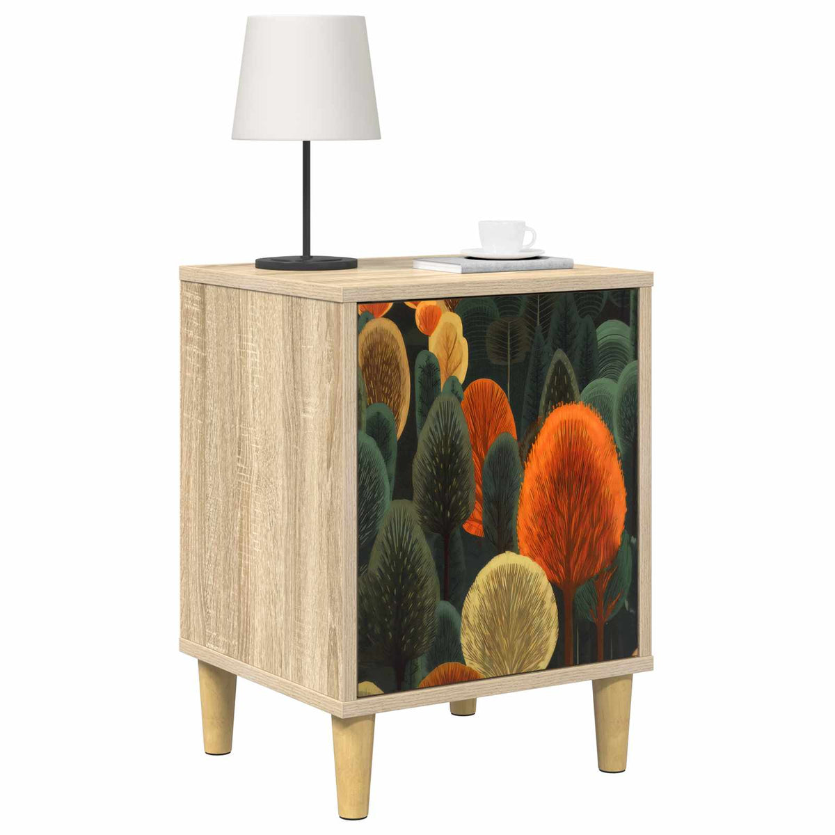 Natskab ZAANDAM 2 stk. Sonoma-eg 36 x 33 x 50 cm