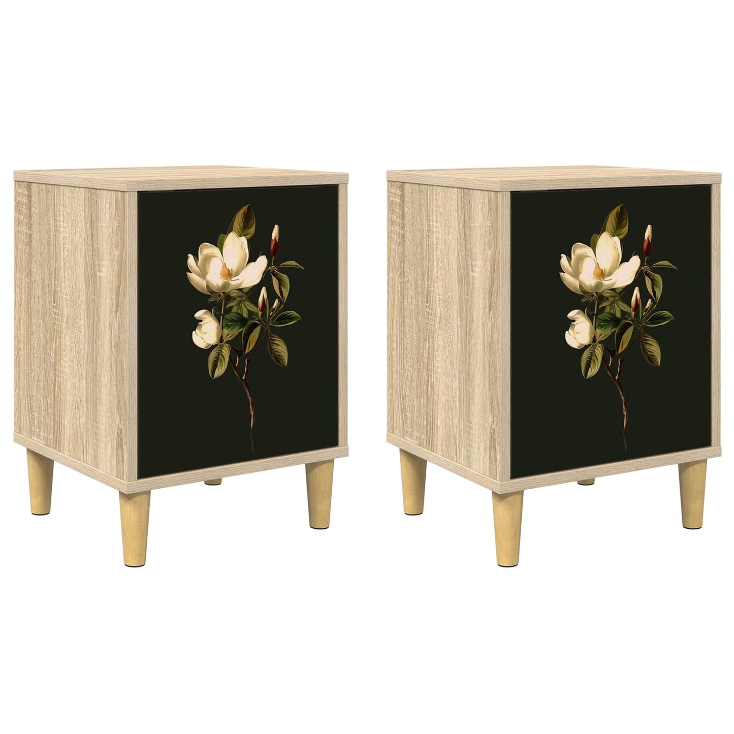 Natskab BREMEN 2 stk. Sonoma-eg 36 x 33 x 50 cm Konstrueret træ