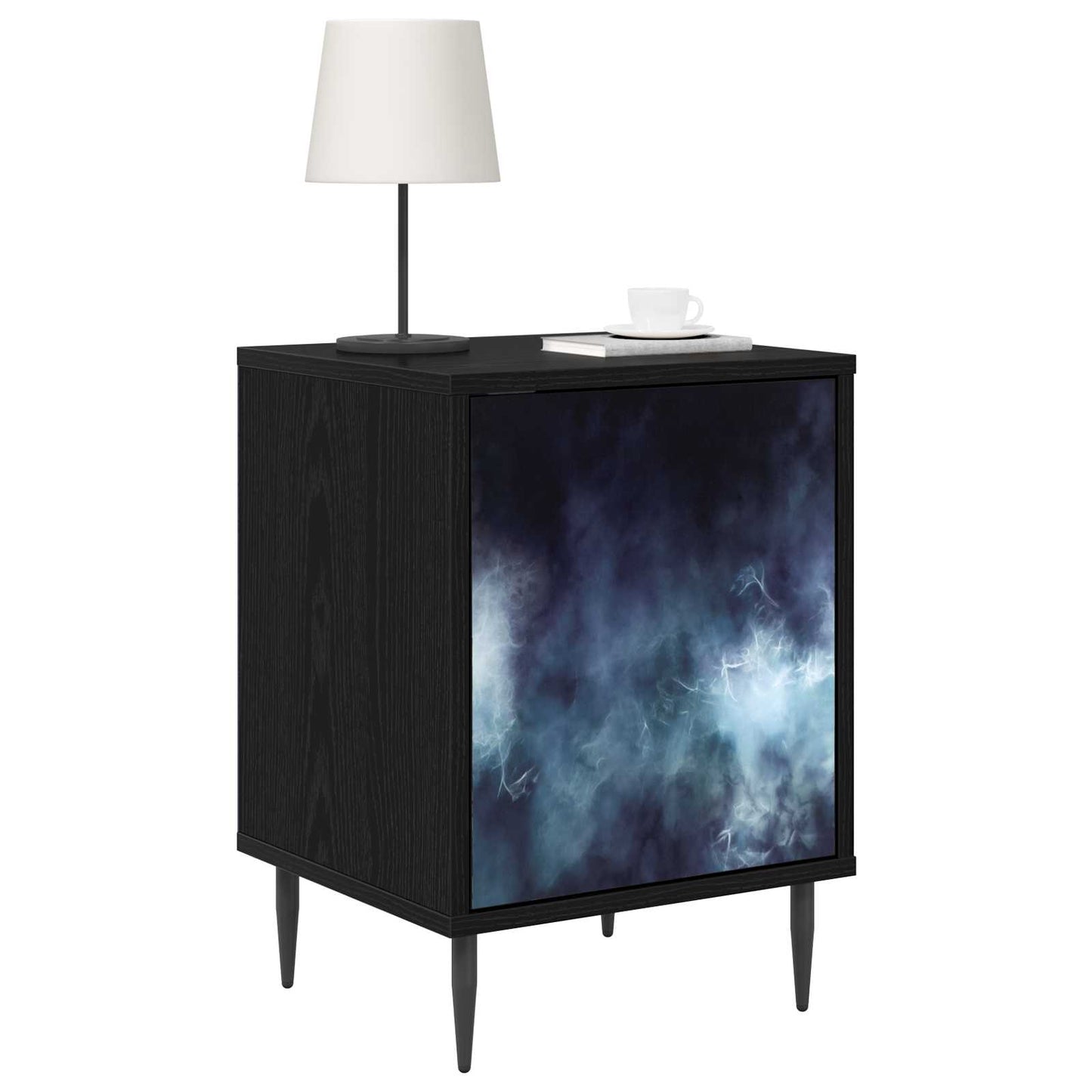 Natskab RAALTE Sort eg 36 x 33 x 51 cm Konstrueret træ